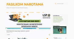 Desktop Screenshot of fasilkom.narotama.ac.id
