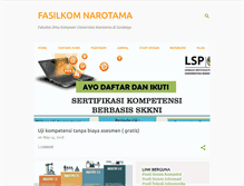 Tablet Screenshot of fasilkom.narotama.ac.id